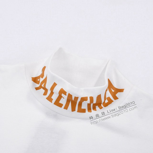 Balenciaga專櫃巴黎世家2023FW新款印花高領長袖打底衫 男女同款 tzy3008